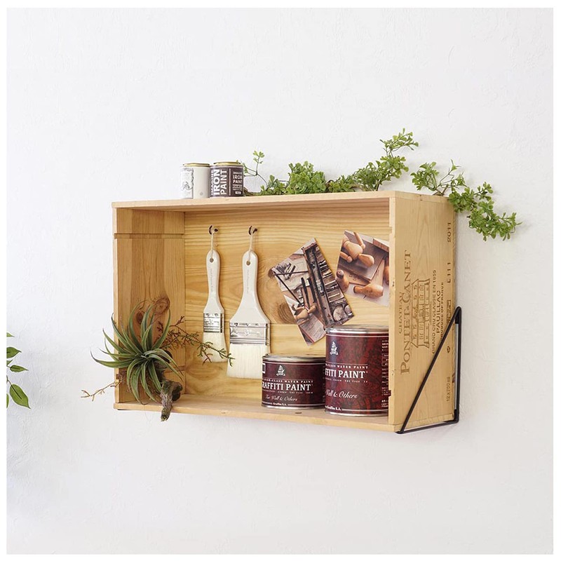 Heian Shindo LABRICO WPK-68 Wall Shelf, Triangle Frame, Large, Shelf