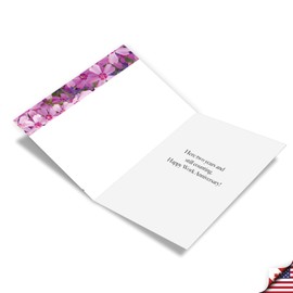 NobleWorks 2nd Anniversary Work Milestone Paper Card (Co-Worker) with 5 x 7 Inch Envelope (1 Card) 2 Year Time Count C9085AWG