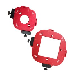 2PCS 4 in 1 Arc Angle Positioning Template, 10‑25R and 30‑50R Aluminium Alloy Rounded Corners Router Templates for Woodworking, Radius Jigs and Templates, Router Jigs Corner Radius