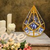 Tujoe 4 Set Gold Geometric Wedding Centerpieces for Table Modern