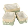 Pack of 1 Linen Storage Basket, Double Colour Matching Storage