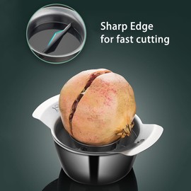 Choxila Pomegranate Deseeder Tool Stainless Steel Pomegranate Peeler Cutter Opener Pomegranate Seed Remover