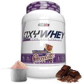 EHPlabs OxyWhey Lean Protein - 25 Servings | Whey Isolate & Digestive Enzymes protein  powder Muscle Supplement Nutrition:_Delicious Chocolate