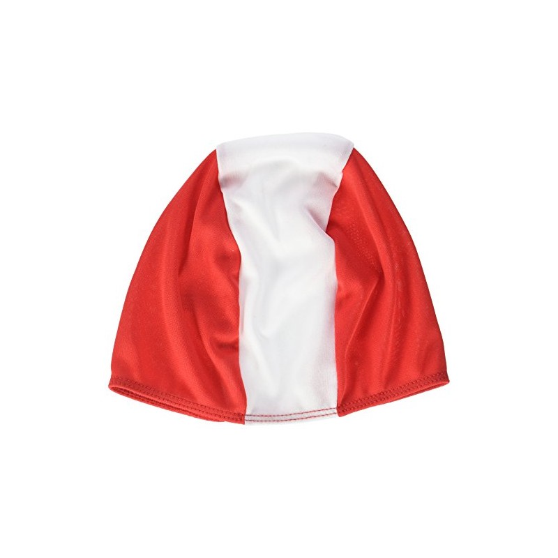 Beco Fabric Swim Cap Swimming Cap, Unisex, Textil-Schwimmhaube, red/white, One