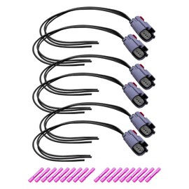 Ignition Coil Connector Plug Pigtail Harness Fit for Turbo Lincoln Navigator MKS MKT Compatible with Ford F-150 Expedition Explorer Flex Lobo Replace UF-646 UF646 BL3Z-12029-C BL3Z12029C 673-6300