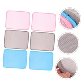 CORHAD 6pcs Summer Cooling Mats for Small Pets Portable Pet Training Pads for Hamsters Guinea Pigs and Rabbits Water-Resistant Cushions for Indoor Use Safe Durable and Easy to Clean