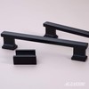 Alzassbg 10 Pack Matt Black Cabinet Pulls, 7 Inch(177.8mm) Hole