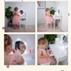 UTEX Kids Vanity, Girls Vanity Set with Mirror and Stool
