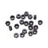 binifiMux 50Pcs Black M4 X 0.7MM Nylon Lock Nuts Inserted