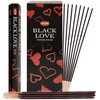 Hem 6 Pack 20 Stick Black Love - Box Of