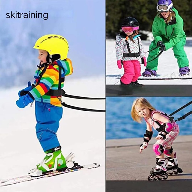 AIXXCUVQ Skiing Training Straps for Kids Safety Rope for Skiing