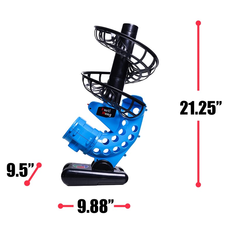 Furlihong 380BH Baseball Pitching Machine, Battery Powered, Angle Adjustable, Comes