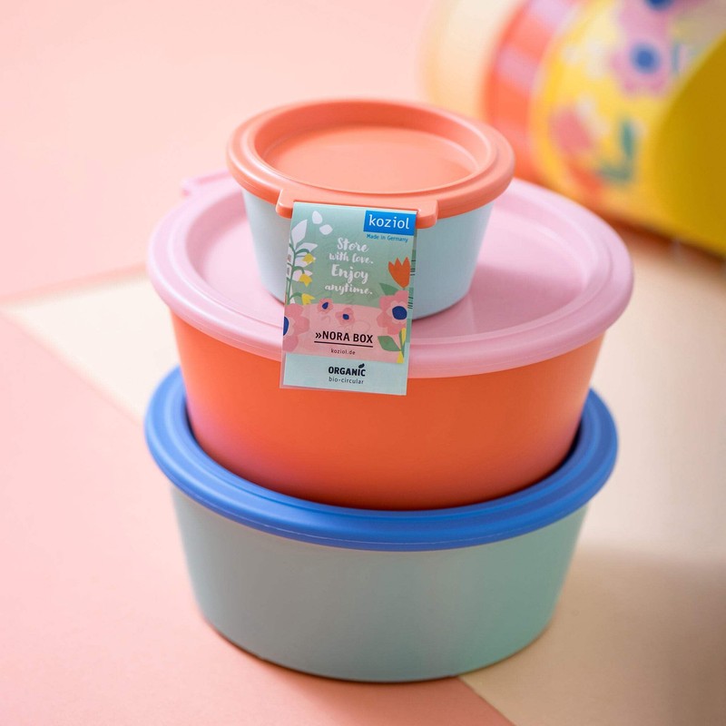 Koziol NORA BOX 1.3 L Food Storage Container with Lid,