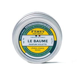 Feret Le Baume Multi-Purpose Balm – Violette – Natural Lip Balm with Shea Butter & Honey – Hydrating Moisturizer for Dry Skin, Lips & Cuticles – Made in France – 15ml / .52oz