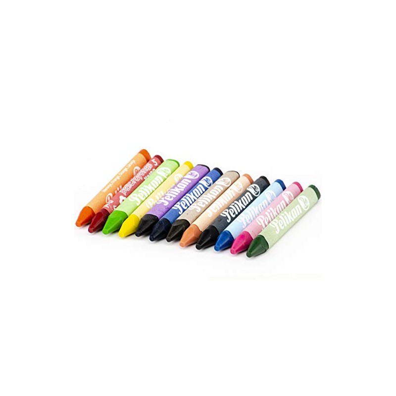 Pelikan 50501210 Pelicrayones Regulares Triangulares con 12 Piezas