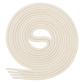 Di Ficchiano Round Shoelaces for Business, Sports and Leather Shoes, Tear-Resistant All-Round Laces, Diameter 3 mm, Lengths 60 cm - 130 cm, 25 Colours Made in Europe, beige