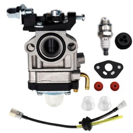 LIZAPUS Carburetor Carb Compatible with 15003-2724 Kawasaki HA026F KBL26A-AS01 KBL26A-BS01 String Trimmer Fuel Line Tune Up Kit
