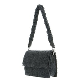 SEIDENFELT MANUFAKTUR Hellvi Crossbody Bag With Teddy Chain Anthracite, anthracite