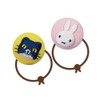 Minoda miffy and cat Button Pink & Yellow D02B1152