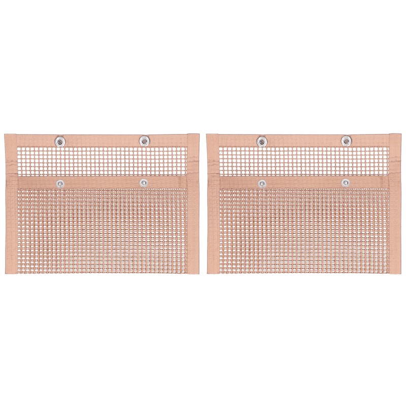 2PCS BBQ Grill Mesh Bag High Temperature Resistant Barbecue Bag