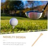 BESPORTBLE 100pcs Wooden Golf Tees for Outdoor Use Golfs Holders
