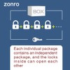 ZonRo Locks Laminated Steel Keyed Padlocks,Keyed Alike Locks, 1-9/16 inch