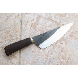 Crude - 7 Inch Premium Asian Carbon Steel Boning Chef Kitchen Knife, Sharp
