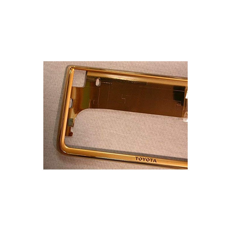 GENUINE Toyota License Plate Frame Gold Plated/Combination specification Front and