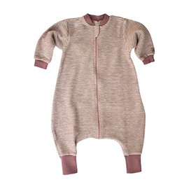 Lilano, Merino Fleece Sleeping Bag with Foot, 100% Wool (KBA), Mauve/natural