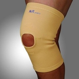 Elastic Perforated Sports Knee Brace 9123 - Joint Compression Support Strap Band L 2ea