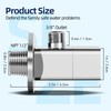 Hettecy Angle Valve NPT 1/2'' Inlet x 3/8'' Outlet Heavy