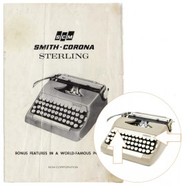 Smith Corona Sterling Typewriter Instruction Manual Repro User Vtg 5AX 5Y