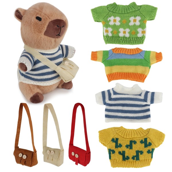 YANGUN Capybara Plush Toy, 23 cm Capybara Cuddly Toy, Cute