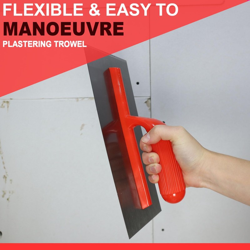 280 x 120 mm Silver Plastering Trowel - Smooth 4.7