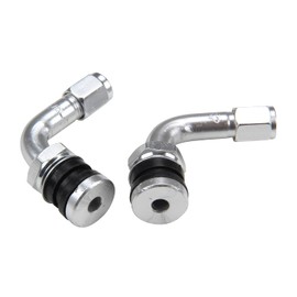 2x Aluminium Angle Valve 90° Tyre Valve Compatible with Scooter Moped Motorcycle