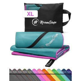 NirvanaShape Microfiber - Large Towel for Beach, Travel, Fitness, XL 200 x 100 cm