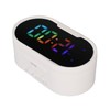 Digital Clock LED Alarm Big Digits Color Display Dimmable Adjustable