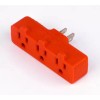 Heavy-Duty Grounded Triple Tap Adapter: 3-Way Electrical Splitter with 3