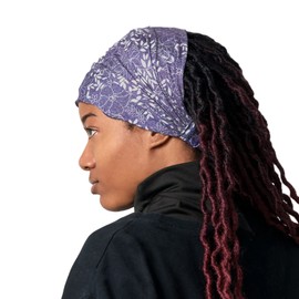 Sustainable Wide Pre-tied Yoga Headband - Cotton Eco Headbands For Women Boho Hair Bands For Women Purple