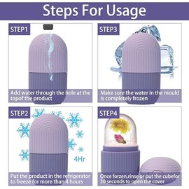 Silicone Ice Cube Roller Massager for Face-Skincare