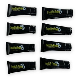 Treadlife Fitness Treadmill Lubricant for Belt | 100% Silicone Lube | Compatible with Most Treadmills | Black Tube | 0.5 oz (8 Pack)