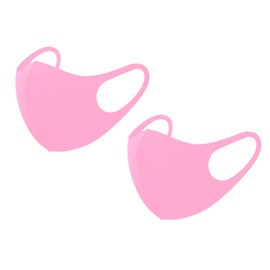 3D Light Weight Unisex Adult Fashion Face Covering, Reusable, Dust Proof, Washable (Pink_2set)