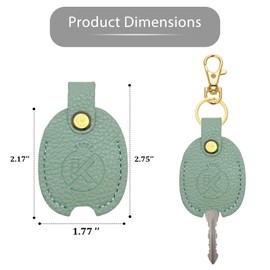 KRSURERICHER Leather Key Sleeve for Broken Key, Car Key Cover, Key Loop Replacment, Key Fod Protector Keychain for Women/Men