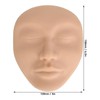 Makeup Practice Face, 5D Practice Skin Head, Silicone Elastic Soft