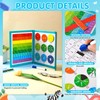 YAOZUP Fraction Game, Arithmetic Educational Toy, 9 Colour-Coded Magnetic Fraction