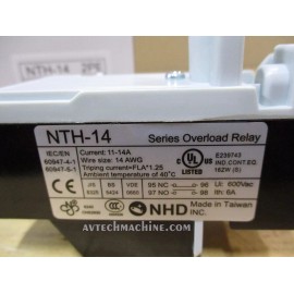 NHD NTH-14 2PE NHD Thermal Overload 2 Pole 11 - 14 Amp
