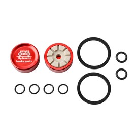 Yutuing Bicycle Hydraulic Disc Brake Pistons Kits, for Shimano SLX XT XTR Caliper, Aluminum Alloy, Not Ceramic Accessories, Pack of 2 Pistons for One Caliper Service (Red)
