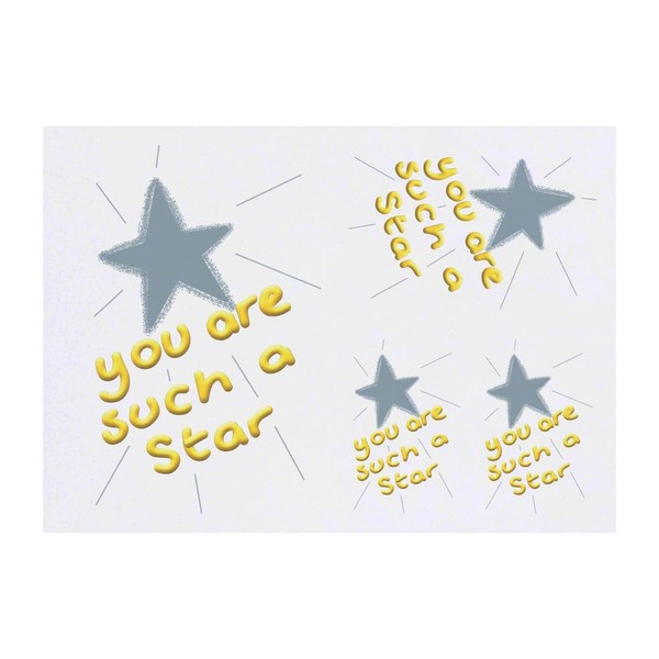Azeeda 4 x 'Du bist so ein Star' Temporäre Tattoos