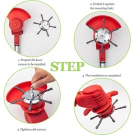 Lmuwecno 2PCS 6Inch Steel Wire Grass Trimmer Head, 2025 New String Trimmer Replacement Head, Fits Electric Weed Trimmer with 5.5mm(0.2inch) Bore Size, 6Inch Wired Trimmer Blade for Lawn Mower Tray