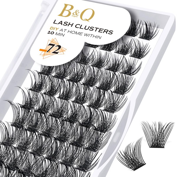 B&Qaugen Lash Clusters B02 C Curl 12 mm DIY Eyelash